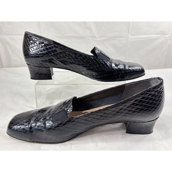 Magdesians California Black Women's Classic Pump Shoes Slip On Low Heels 10 N - Picture 6 of 12